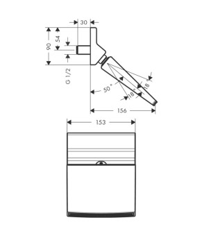 Верхний душ Hansgrohe Raindance Rainfall 26443000