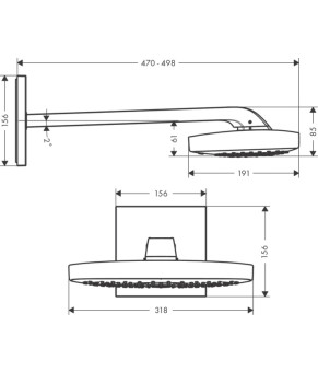 Верхний душ Hansgrohe Raindance Select E 26468400