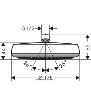 Верхний душ Hansgrohe Crometta 26578400