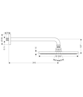 Верхний душ Hansgrohe Raindance 26601000