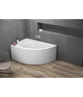Ванна асимметричная 130х85 см Л Polimat STANDARD 00350