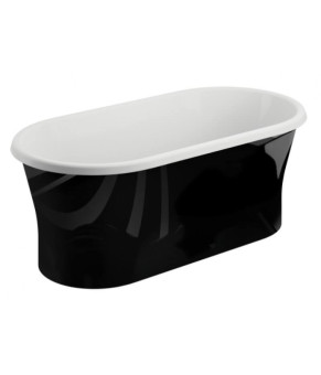 Ванна отдельно стоящая 150х75 см Polimat AMONA NEW 00058 черный