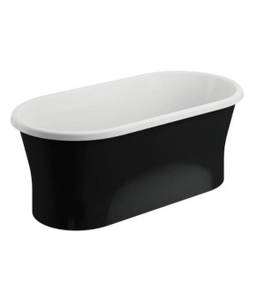 Ванна окрема 150х75 см Polimat AMONA NEW 00335 чорний мат