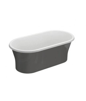Ванна отдельно стоящая 150х75 см Polimat AMONA NEW 00413 графит