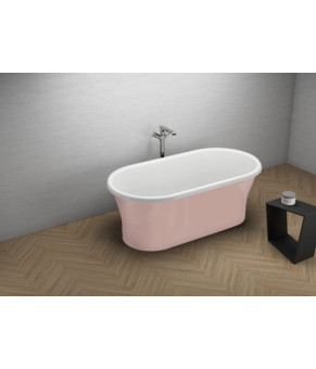 Ванна отдельно стоящая 150х75 см Polimat AMONA NEW 00415 розовый