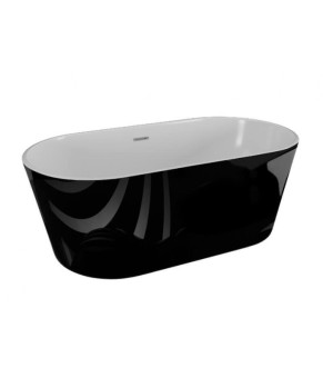 Ванна отдельно стоящая 160х80 см Polimat UZO 00336 черный