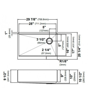 Кухонная мойка Kraus KWF410-30