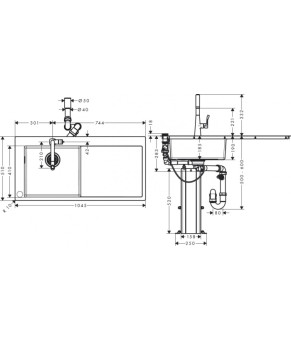 Кухонная комбинация Hansgrohe C71-F450-11 43229000