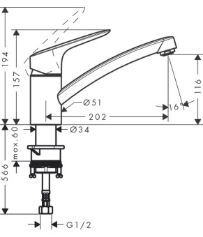 Смеситель Hansgrohe Logis 71830000