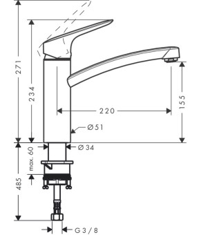 Смеситель Hansgrohe Logis 71832000