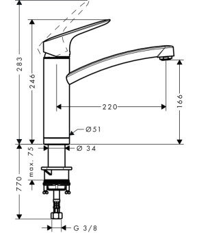 Смеситель Hansgrohe Logis 71833000