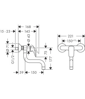 Смеситель Hansgrohe Logis 71836000
