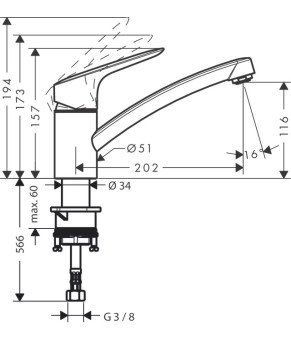 Смеситель Hansgrohe Logis 71837000