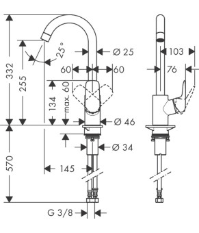 Смеситель Hansgrohe Logis 71861000