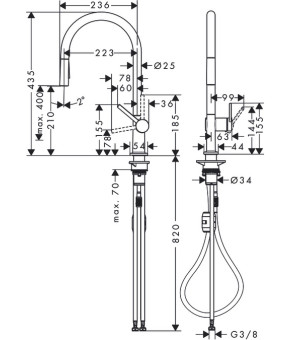 Смеситель Hansgrohe Talis 72800670