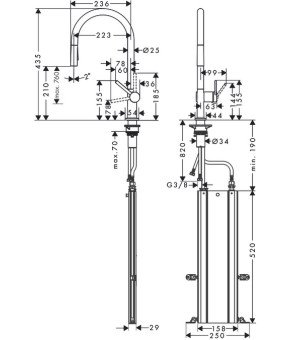 Смеситель Hansgrohe Talis 72801000