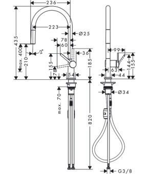 Смеситель Hansgrohe Talis 72802000