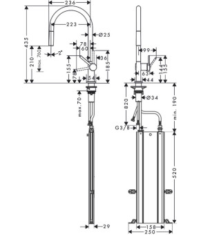 Смеситель Hansgrohe Talis 72803000