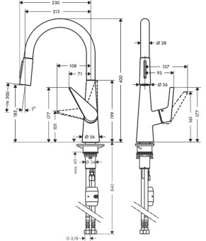 Смеситель Hansgrohe Talis S 72817000