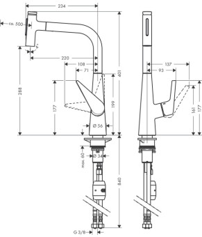 Смеситель Hansgrohe Talis Select S 72823000