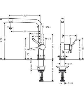 Смеситель Hansgrohe Talis 72840800