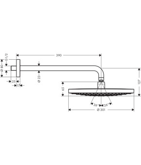 Верхний душ Hansgrohe Raindance Select S 27378400