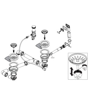 Сифон Hansgrohe D17-12 43948000