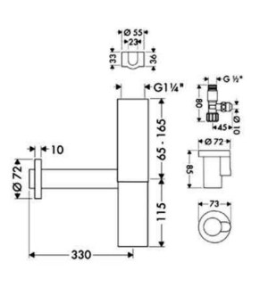 Сифон Hansgrohe 52120000