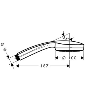 Ручной душ Hansgrohe Croma 28583000