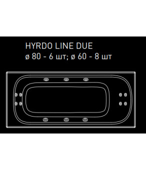 Ванна гидромассажная WGT Rialto Turano Hydro Line Due RLTTRN170LHLDPCW