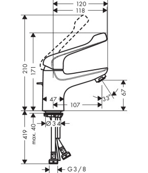 Смеситель Hansgrohe Novus 71920000
