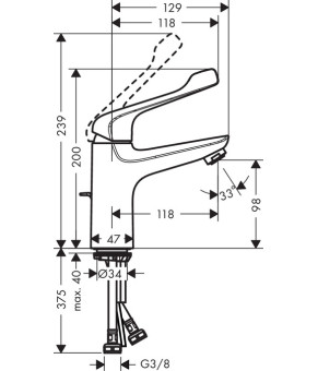 Смеситель Hansgrohe Novus 71921000
