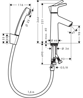 Смеситель Hansgrohe Talis S 72290000
