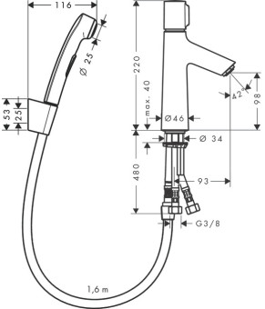 Смеситель Hansgrohe Talis S 72291000
