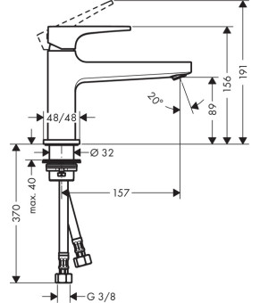 Смеситель Hansgrohe Metropol 74502000
