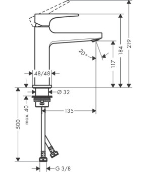 Смеситель Hansgrohe Metropol 74507000