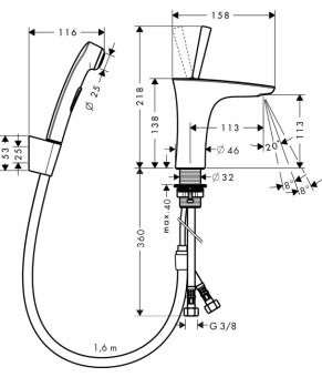 Смеситель Hansgrohe PuraVida 15275400