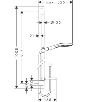 Душевой набор Hansgrohe Raindance Select E 26623400