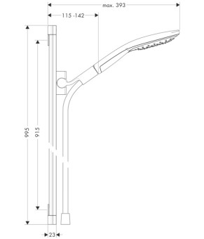 Душевой набор Hansgrohe Raindance Select 26626000