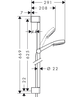 Душевой набор Hansgrohe Crometta 26653400