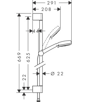 Душевой набор Hansgrohe Crometta 26654400