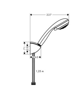 Душевой набор Hansgrohe Crometta 27558000
