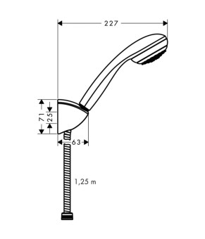 Душевой набор Hansgrohe Crometta 27576000