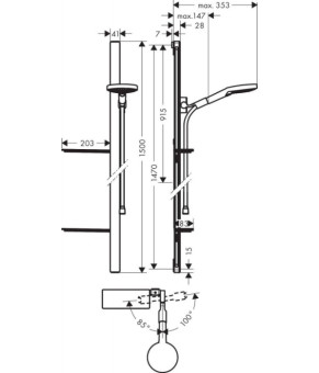 Душевой набор Hansgrohe Raindance Select S 27647000