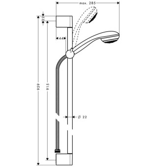 Душевой набор Hansgrohe Crometta 27651000