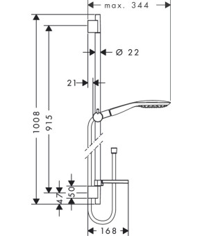 Душевой набор Hansgrohe Raindance Select E 27857400