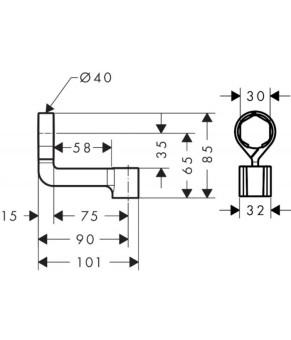 Держатель Hansgrohe Porter 28335000