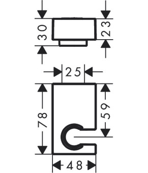 Держатель Hansgrohe Porter E 28387140