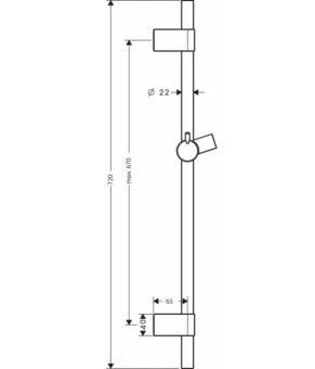 Штанга для душа Hansgrohe Unica'S Puro Reno 28662000