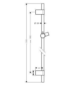 Штанга для душа Hansgrohe Unica'S Puro Reno 28663000
